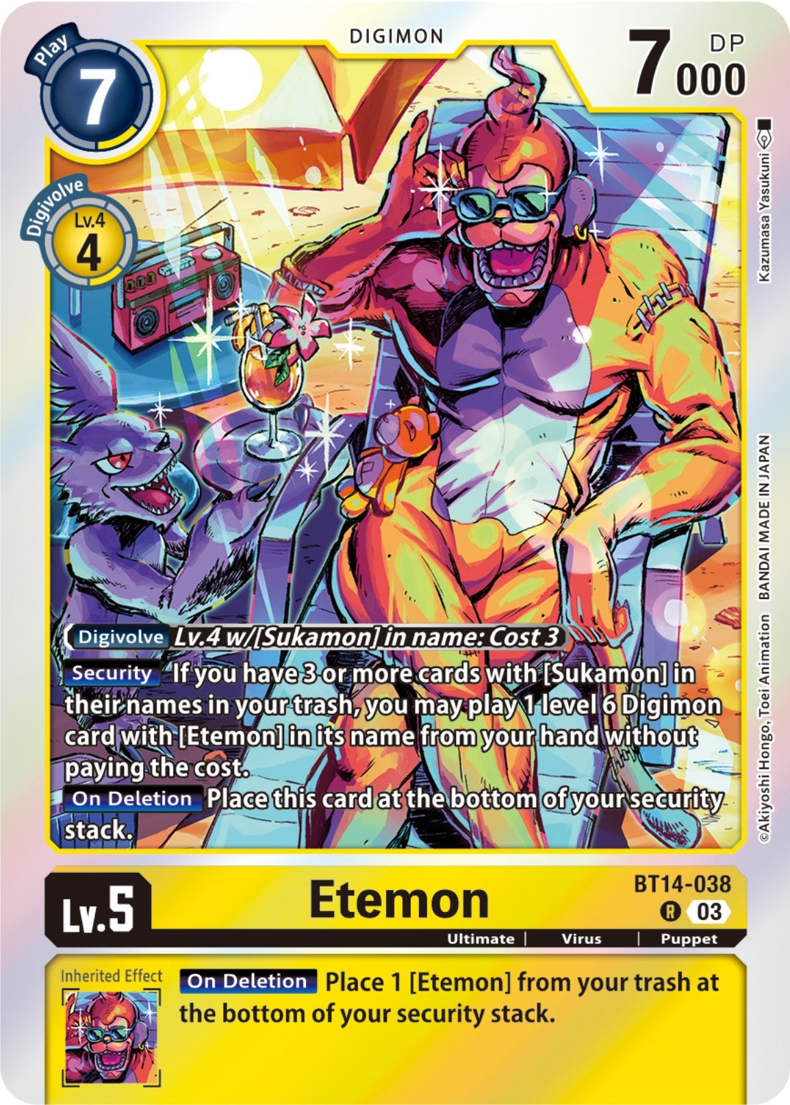 Etemon (14038) [BT14] - Digimon Card Game Single