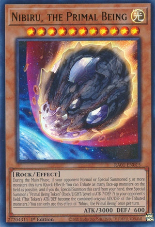 Nibiru the Primal Being (UR) (1015) (RA01) - YuGiOh Single