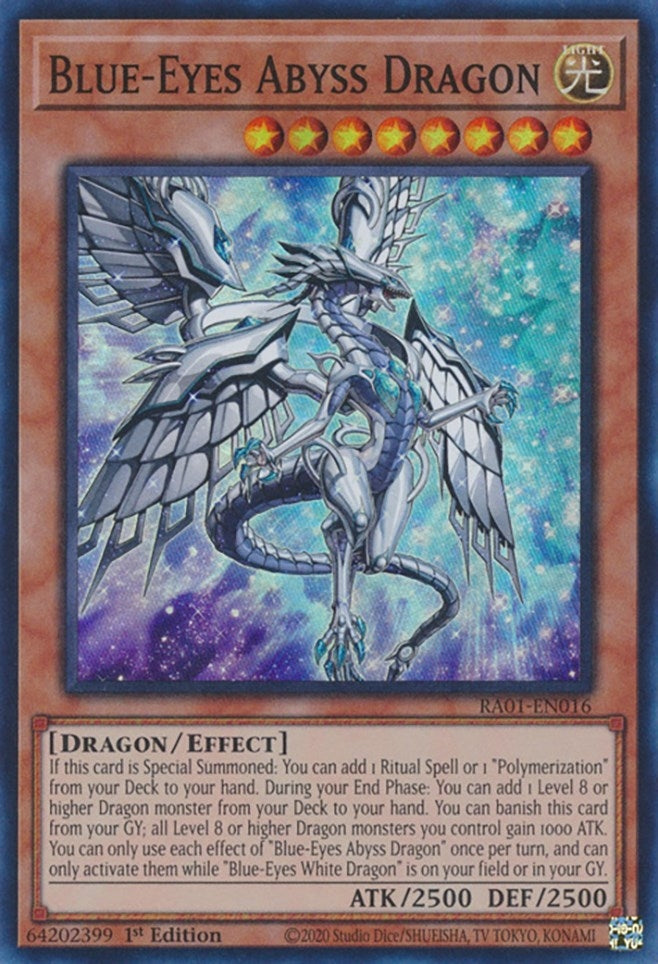 Blue-Eyes Abyss Dragon (1016) (RA01) - YuGiOh Single