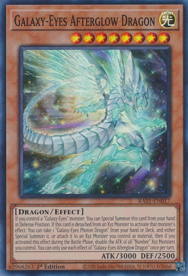 Galaxy-Eyes Afterglow Dragon (1017) (RA01) - YuGiOh Single