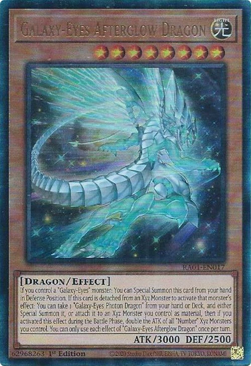 Galaxy-Eyes Afterglow Dragon (PUR) (1017) (RA01) - YuGiOh Single