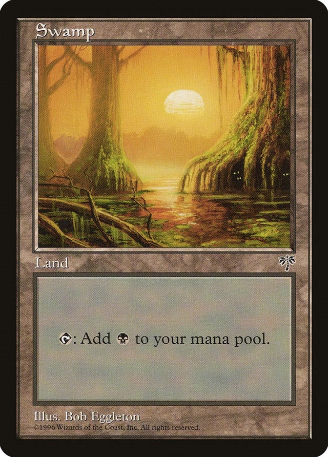 Swamp (Mossy Roots) (311) [MIR] - MTG Single