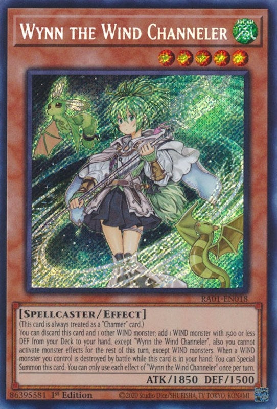 Wynn the Wind Channeler (Secret Rare) (1018) (RA01) - YuGiOh Single