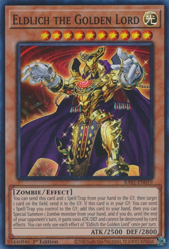 Eldlich the Golden Lord (1019) (RA01) - YuGiOh Single