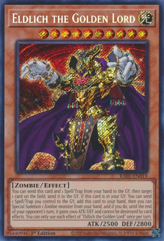 Eldlich the Golden Lord (Secret Rare) (1019) (RA01) - YuGiOh Single