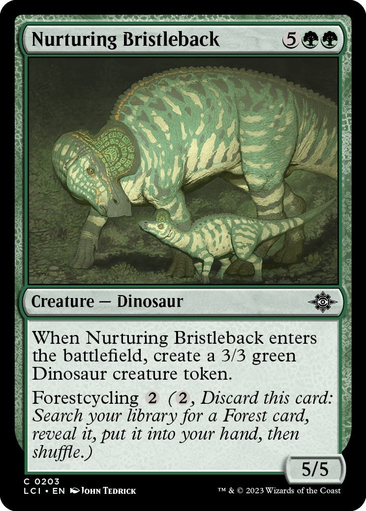 Nurturing Bristleback (203) [LCI] - MTG Single