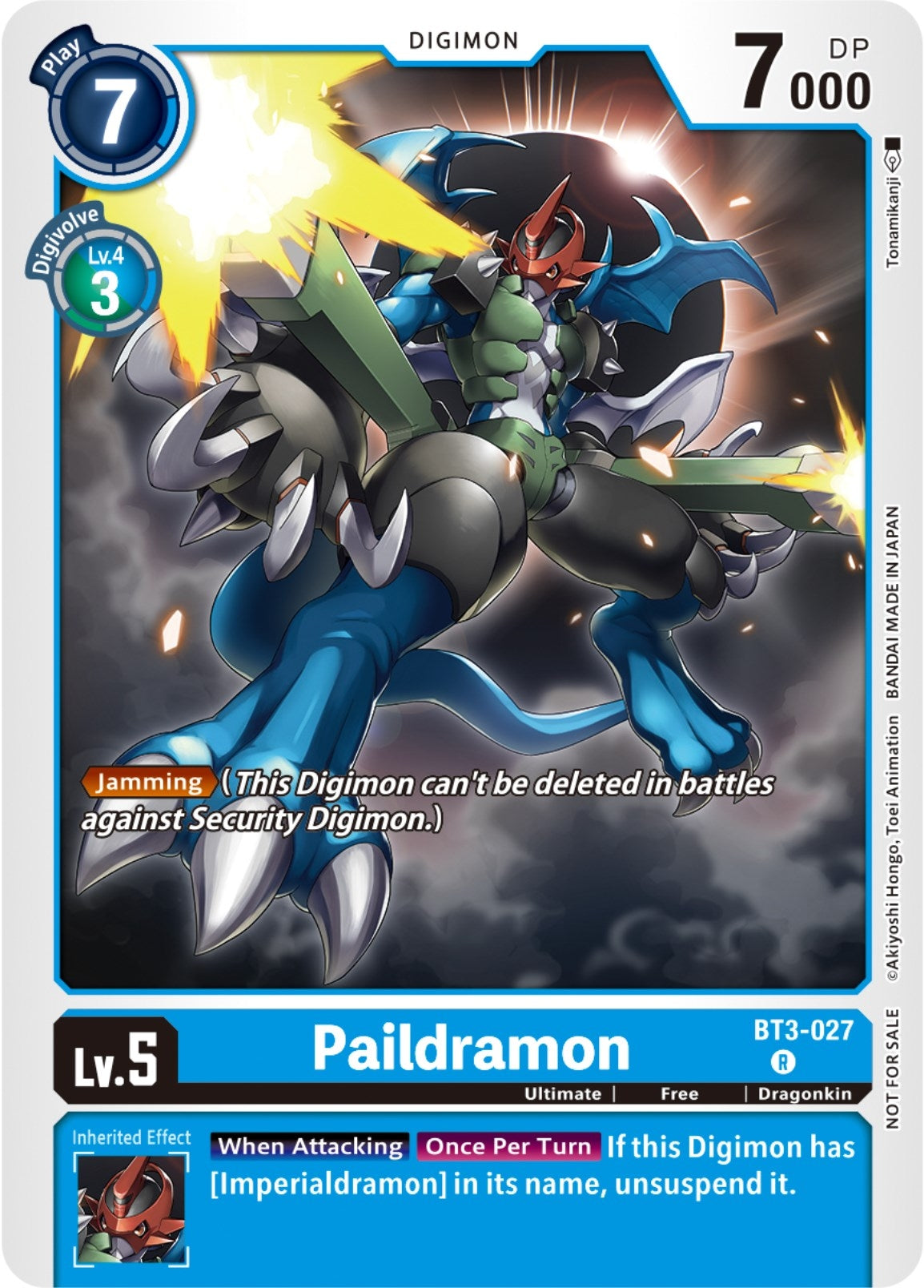 Paildramon (NYCC 2023 Demo Deck) (3027) [BT01-03] - Digimon Card Game Single