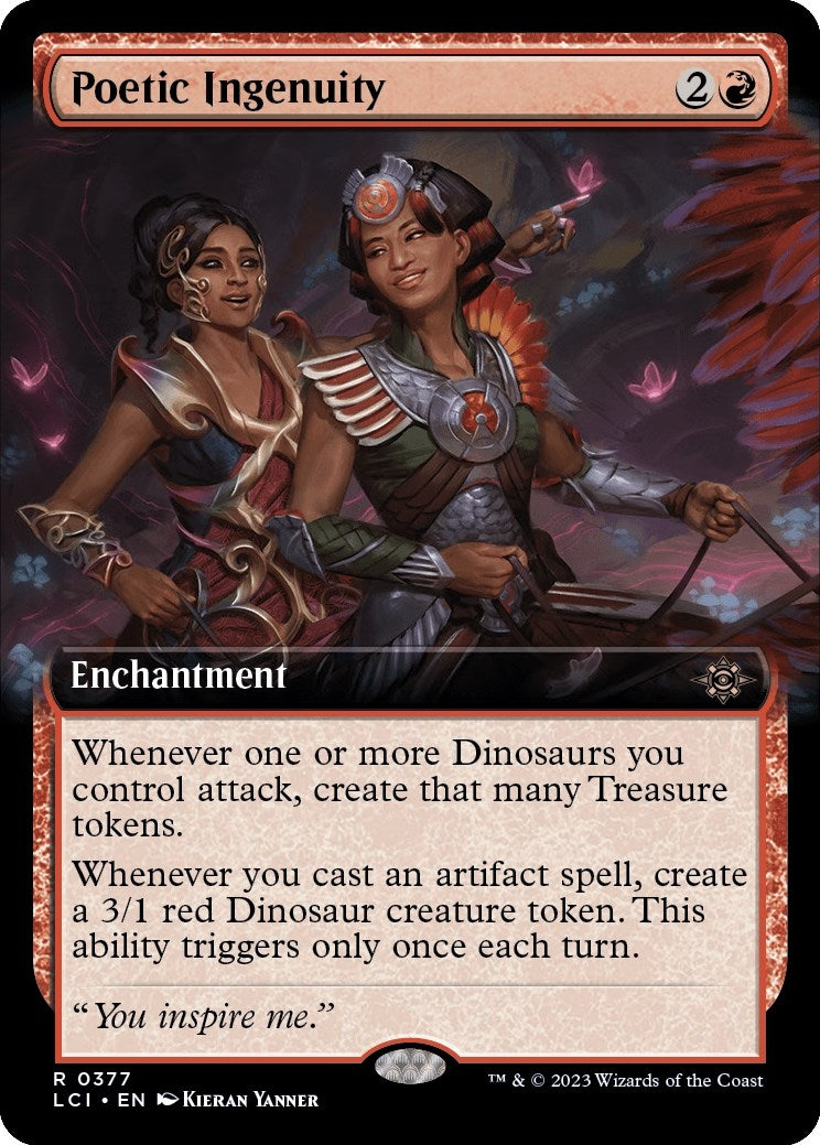 Poetic Ingenuity (Extended Art) (377) [LCI] - MTG Single