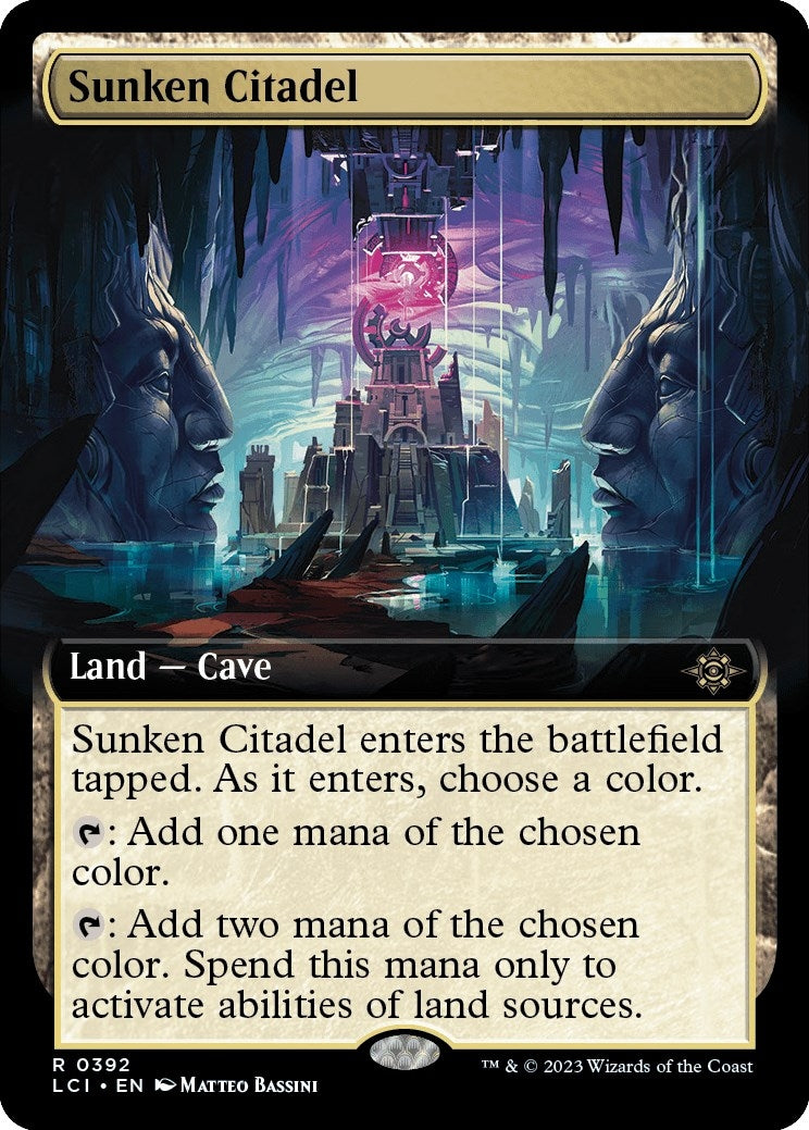 Sunken Citadel (Extended Art) (392) [LCI] - MTG Single