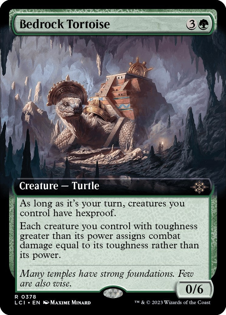 Bedrock Tortoise (Extended Art) (378) [LCI] - MTG Single