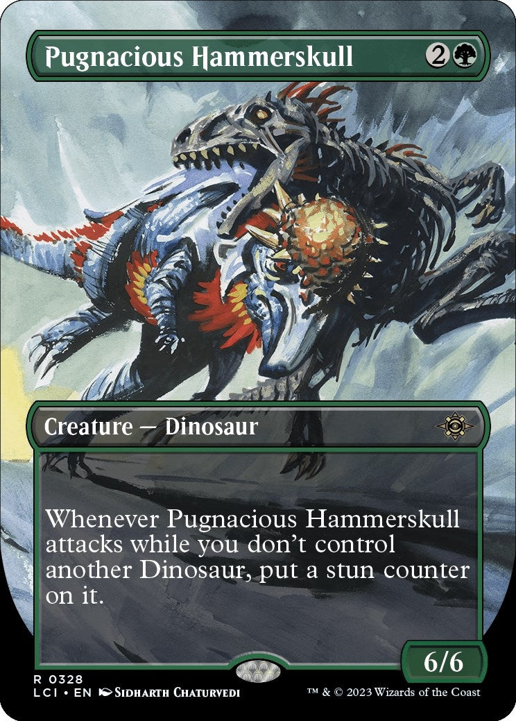 Pugnacious Hammerskull (Borderless) (328) [LCI] - MTG Single