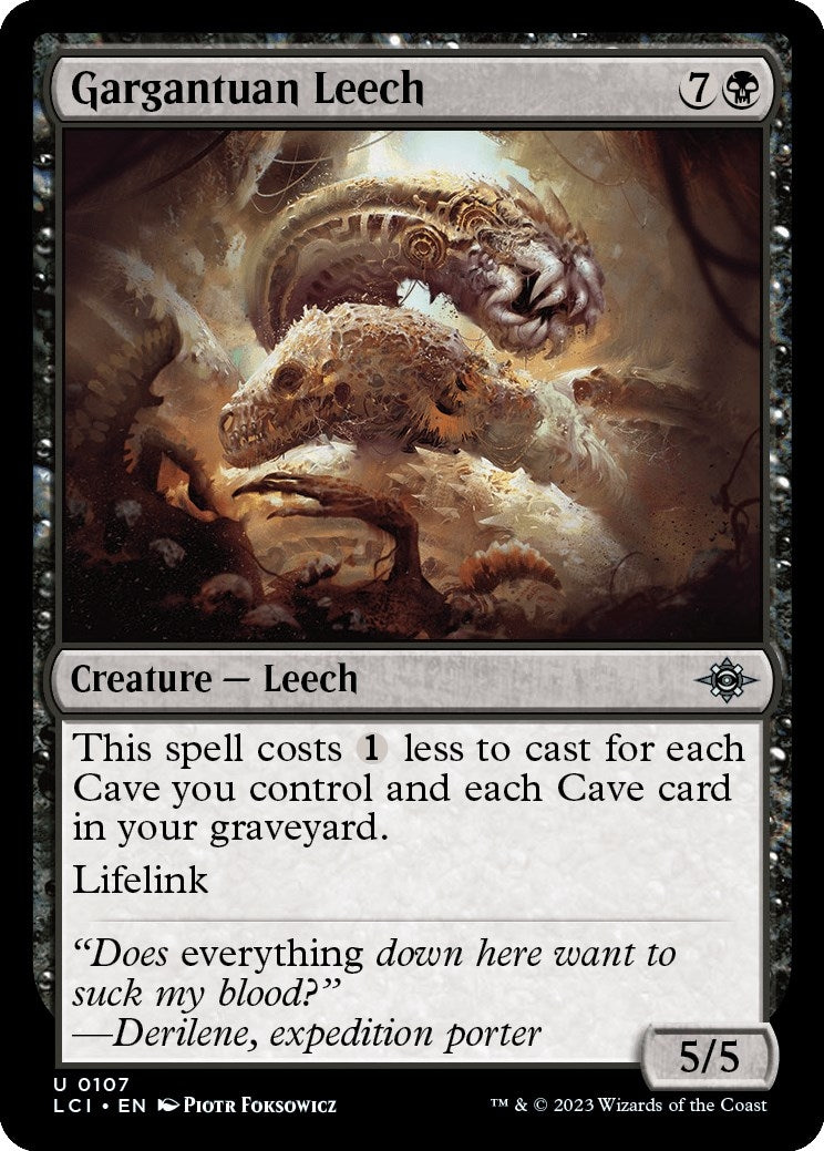 Gargantuan Leech (107) [LCI] - MTG Single