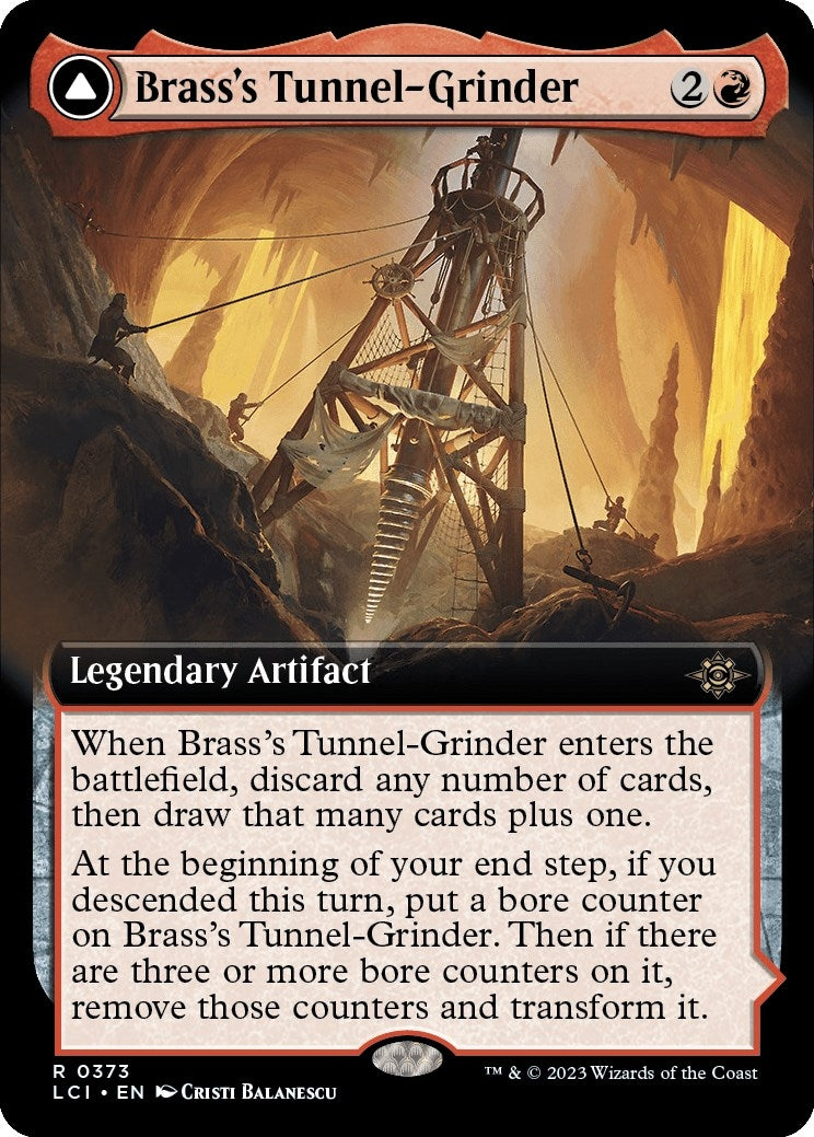 Brass’s Tunnel-Grinder (Extended Art) (373) [LCI] - MTG Single