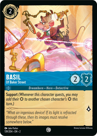 Basil - Of Baker Street (139) (2) - Disney Lorcana Single