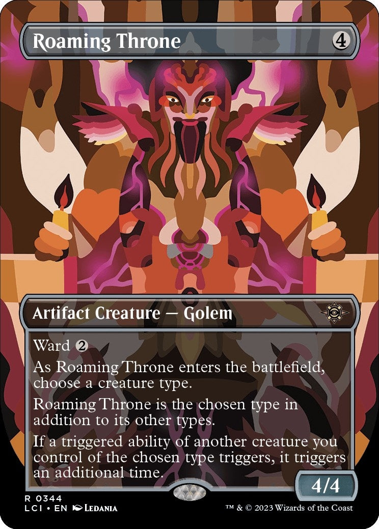Roaming Throne (Borderless) (344) [LCI] - MTG Single