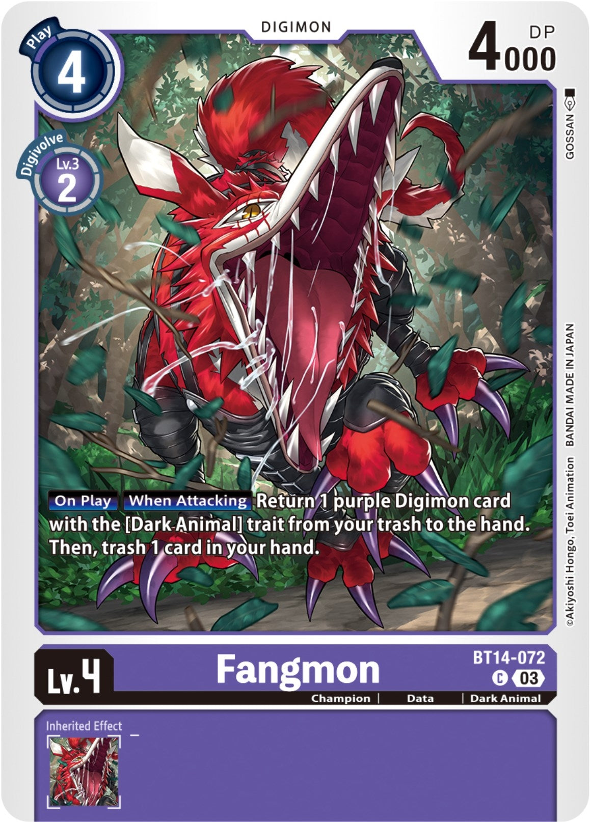 Fangmon (14072) [BT14] - Digimon Card Game Single