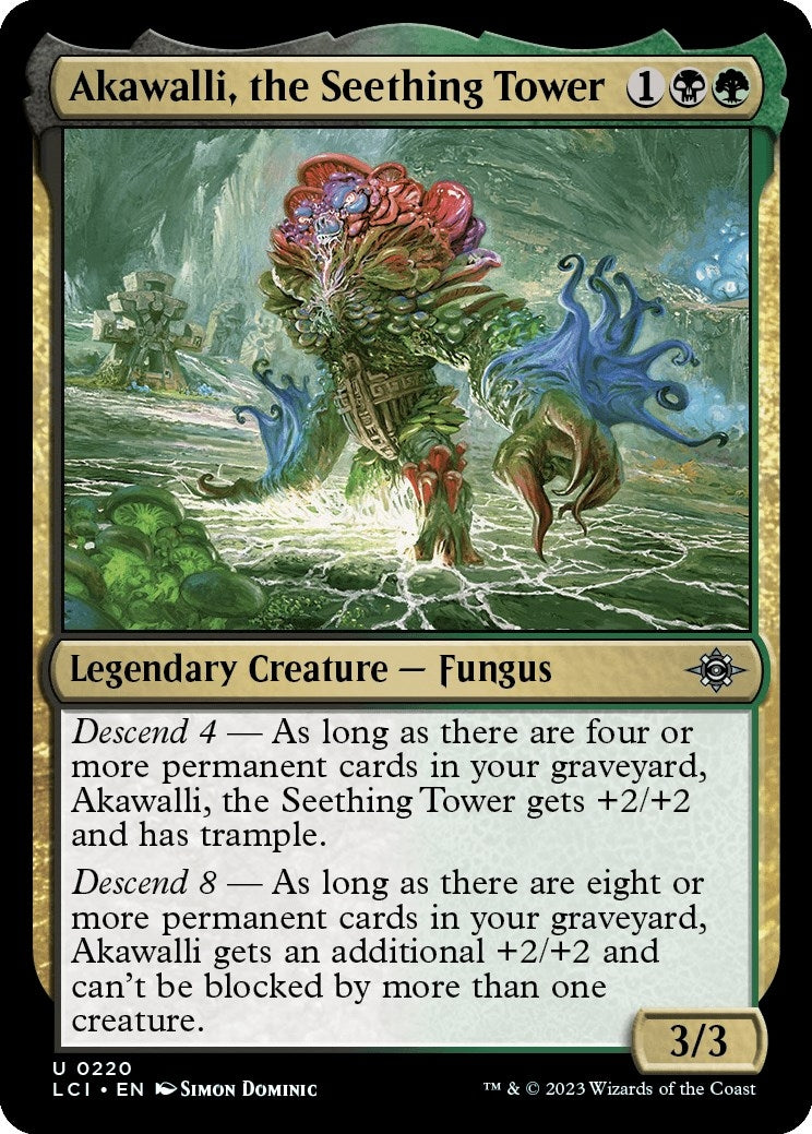Akawalli the Seething Tower (220) [LCI] - MTG Single