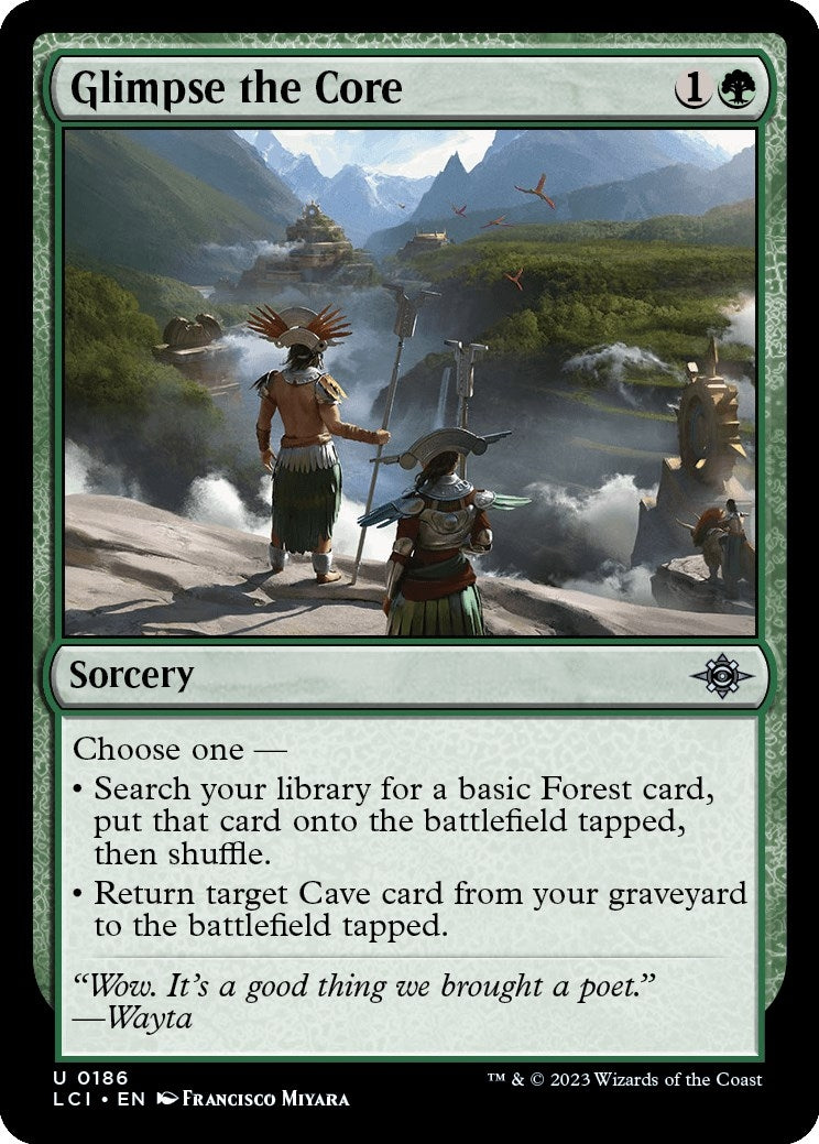 Glimpse the Core (186) [LCI] - MTG Single
