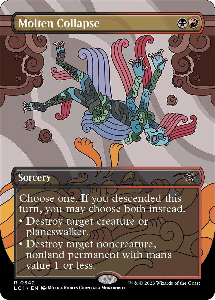 Molten Collapse (Borderless) (342) [LCI] - MTG Single