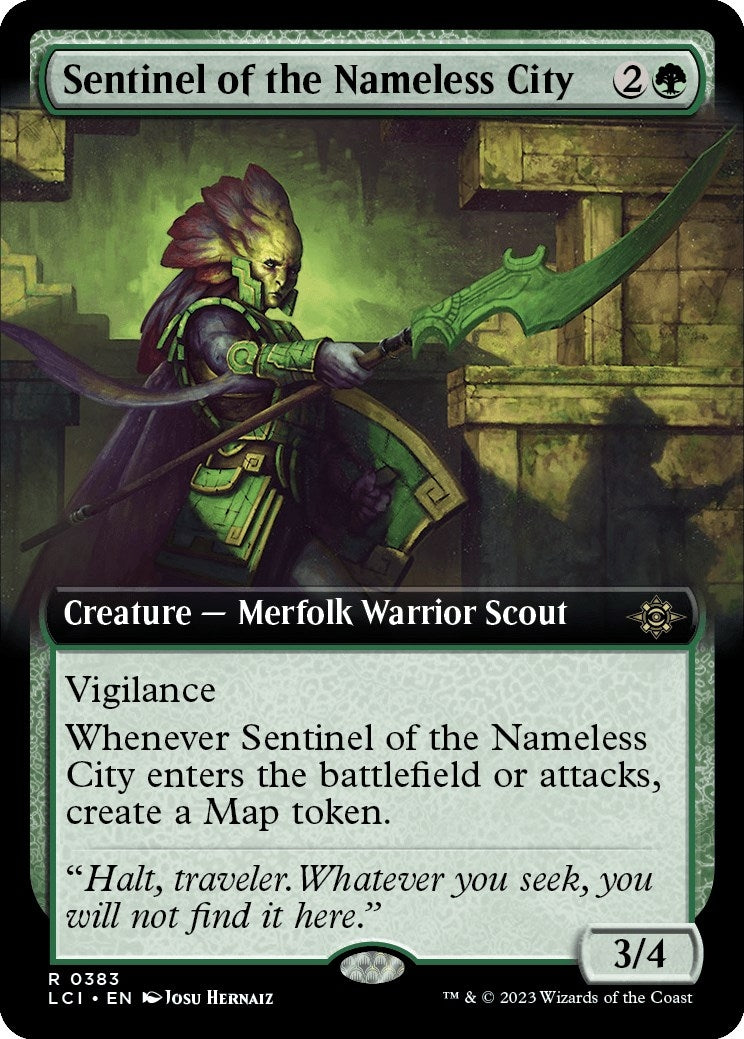Sentinel of the Nameless City (Extended Art) (383) [LCI] - MTG Single