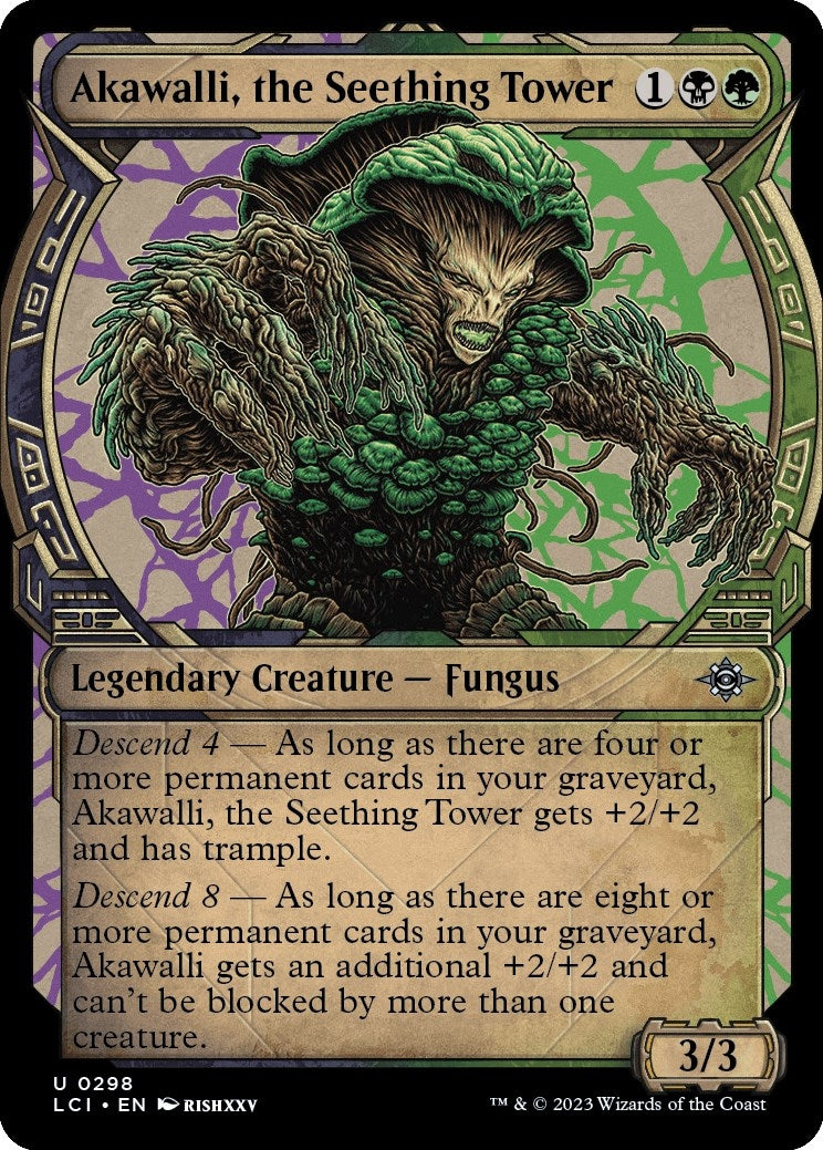 Akawalli the Seething Tower (Showcase) (298) [LCI] - MTG Single