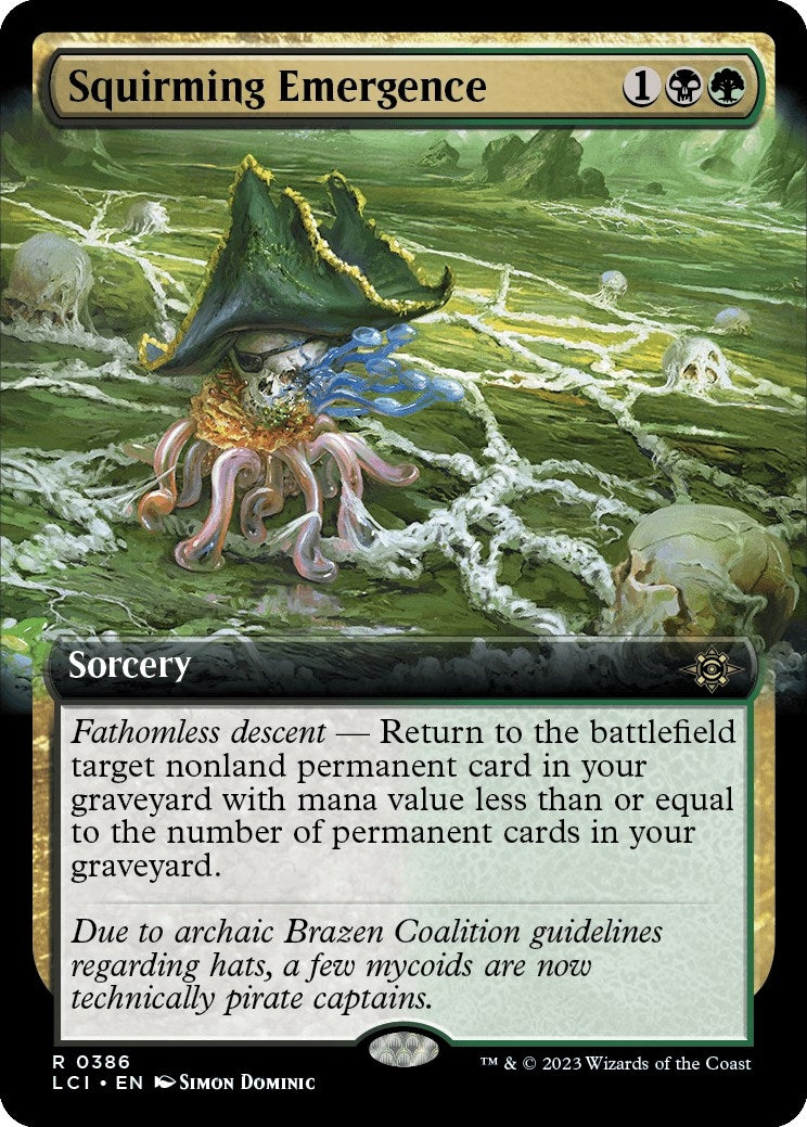 Squirming Emergence (Extended Art) (386) [LCI] - MTG Single