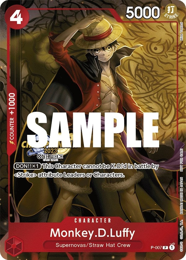 Monkey.D.Luffy (007) (CS 2023 Celebration Pack) (7) (OP-PR) - One Piece Card Game Single