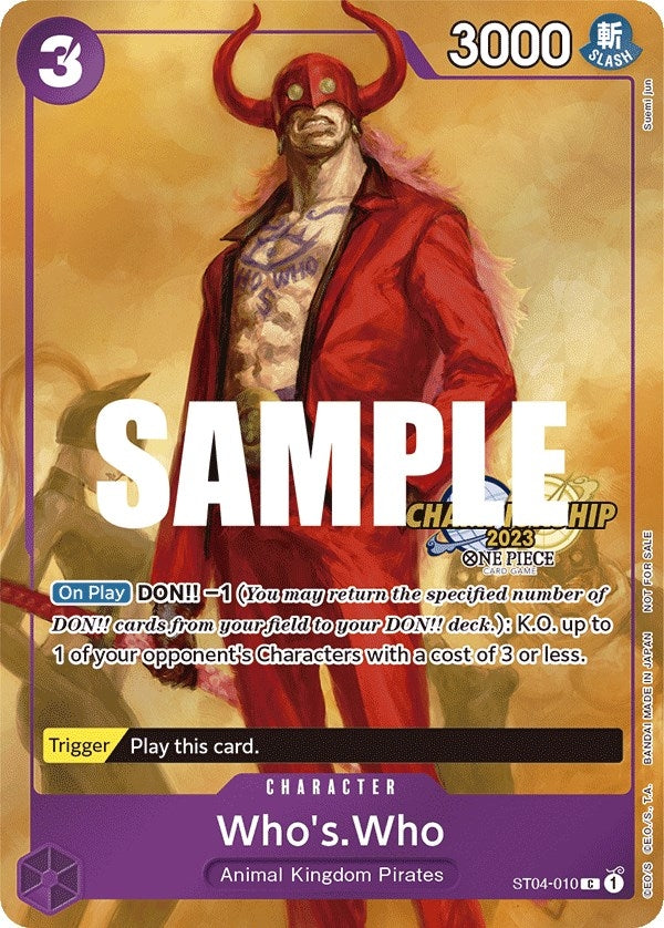 Who’s.Who (CS 2023 Celebration Pack) (4010) (OP-PR) - One Piece Card Game Single