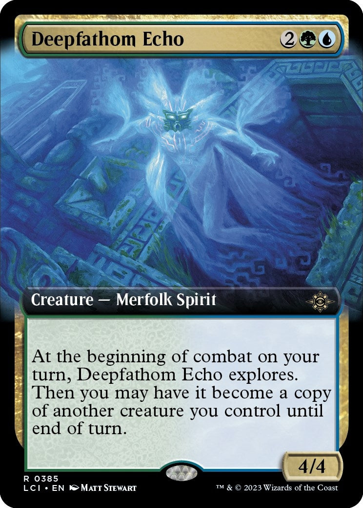 Deepfathom Echo (Extended Art) (385) [LCI] - MTG Single
