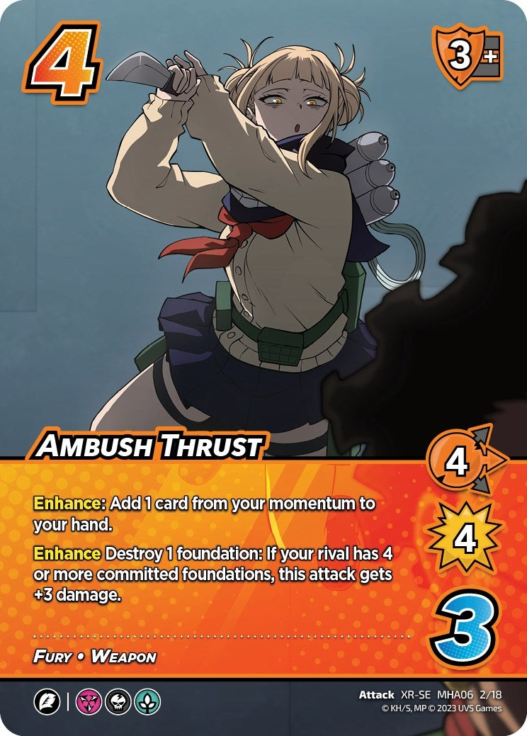 Ambush Thrust (XR) (2) [MHA6] - UniVersus Single