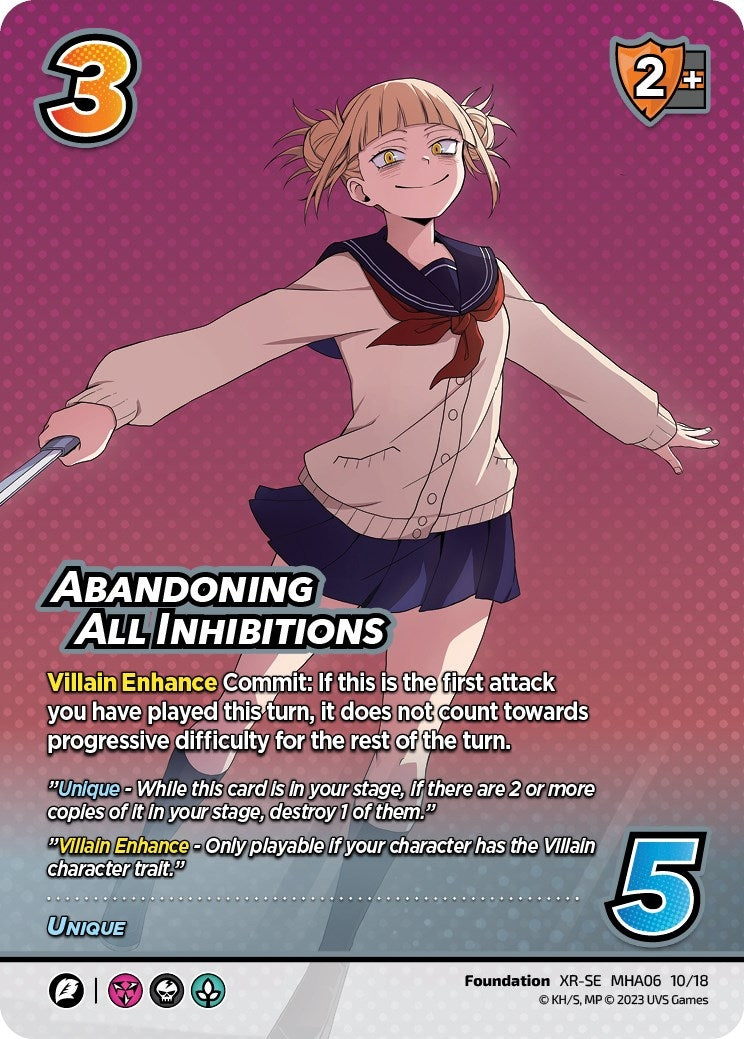 Abandoning All Inhibitions (XR) (10) [MHA6] - UniVersus Single