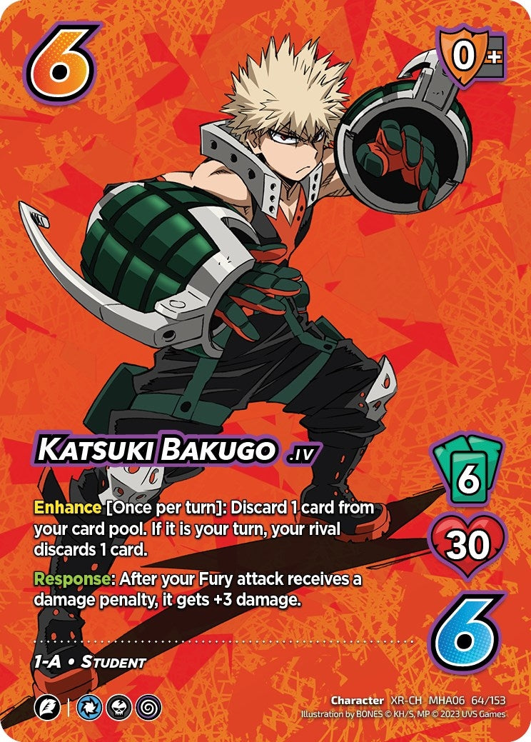 Katsuki Bakugo - 64/153 (XR) (64) [MHA6] - UniVersus Single