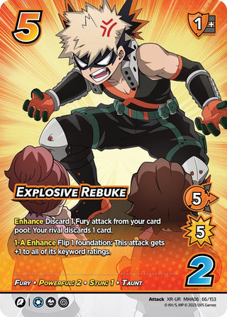 Explosive Rebuke (XR) (66) [MHA6] - UniVersus Single