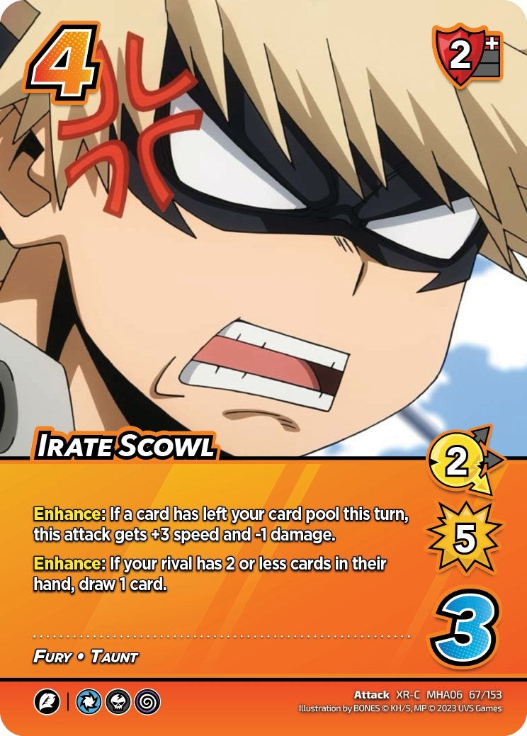 Irate Scowl (XR) (67) [MHA6] - UniVersus Single