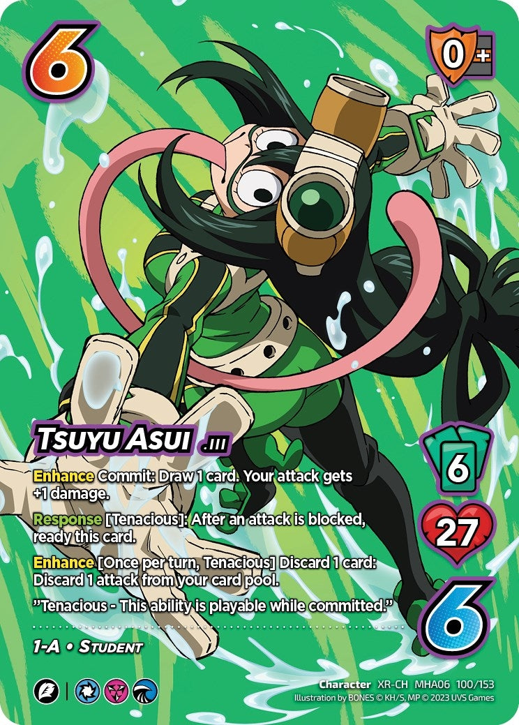 Tsuyu Asui - 100/153 (XR) (100) [MHA6] - UniVersus Single