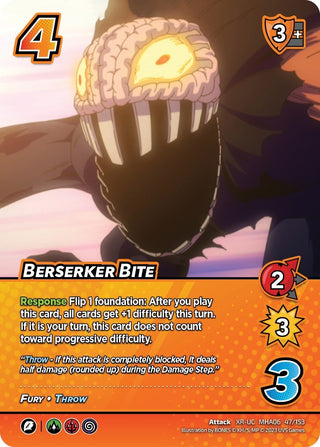 Berserker Bite (XR) (47) [MHA6] - UniVersus Single