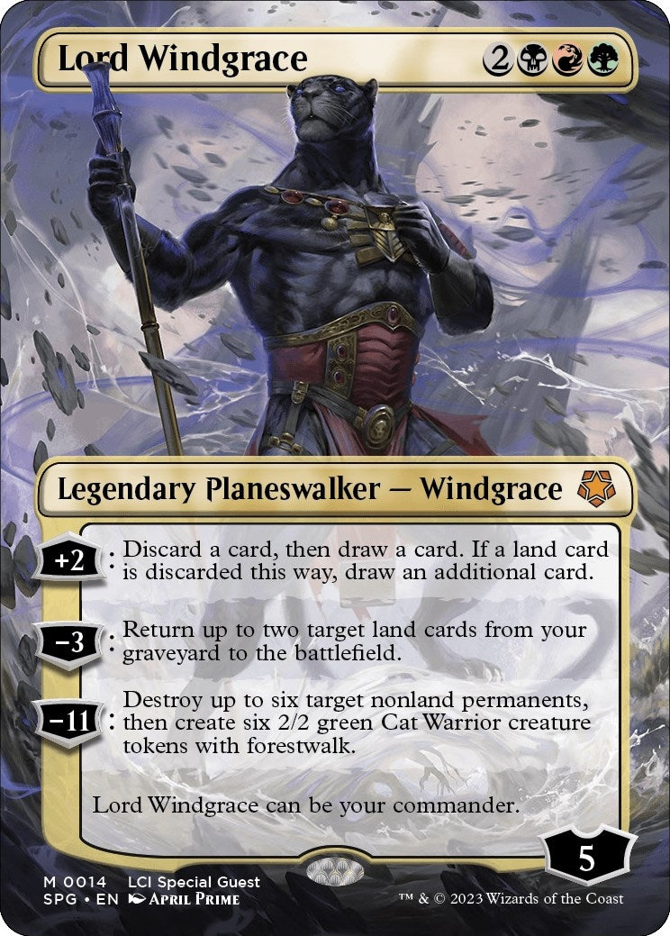 Lord Windgrace (Borderless) (14) [SPG] - MTG Single