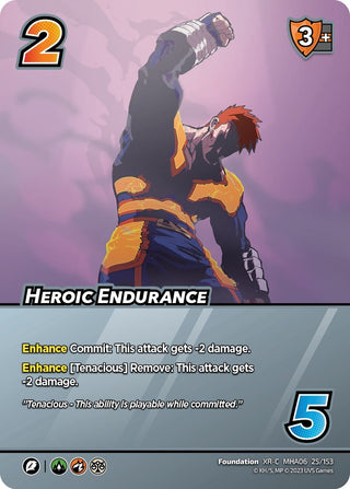Heroic Endurance (XR) (25) [MHA6] - UniVersus Single