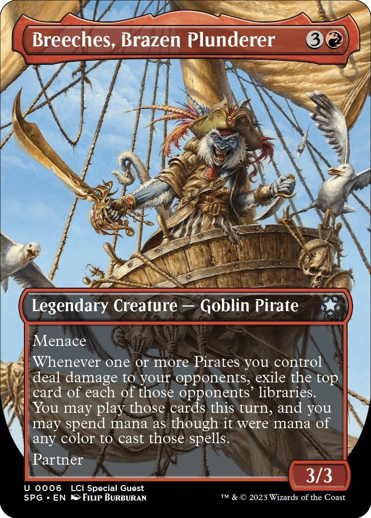 Breeches Brazen Plunderer (Borderless) (6) [SPG] - MTG Single