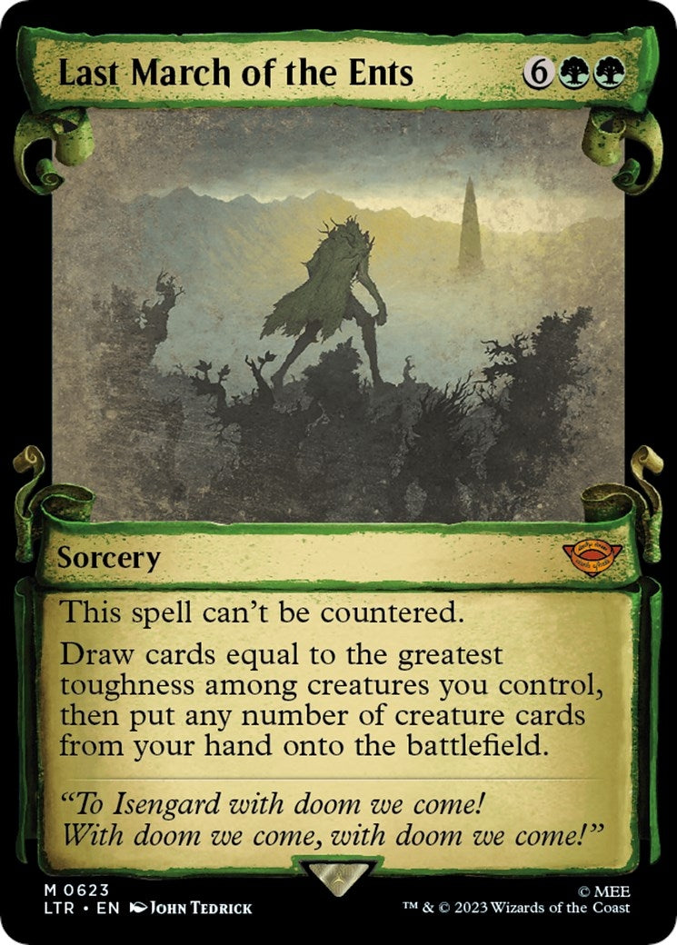 Last March of the Ents (Showcase Scrolls) (623) [LTR] - MTG Single
