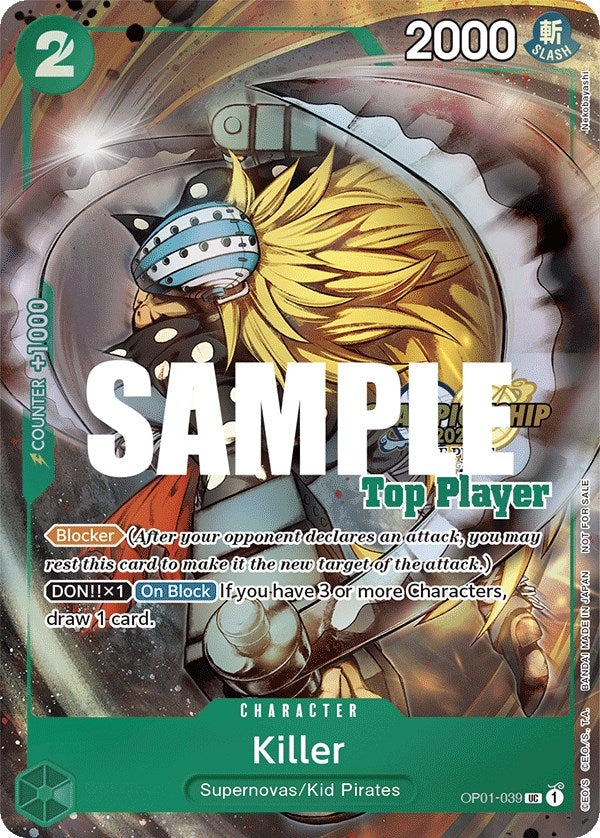 Killer (CS 2023 Top Players Pack) (1039) (OP-PR) - One Piece Card Game Single