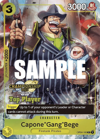 Capone’Gang’Bege (CS 2023 Top Players Pack) (4100) (OP-PR) - One Piece Card Game Single