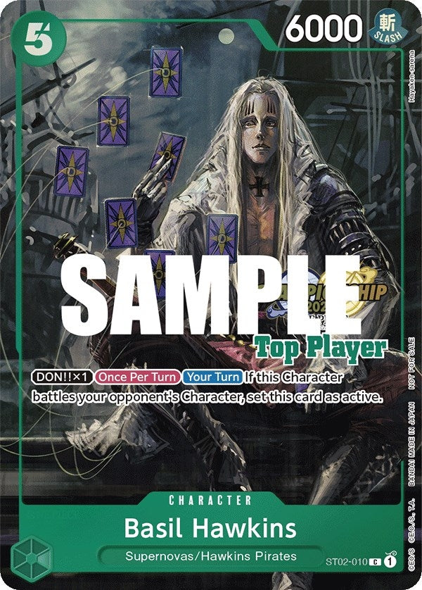 Basil Hawkins (CS 2023 Top Players Pack) (2010) (OP-PR) - One Piece Card Game Single