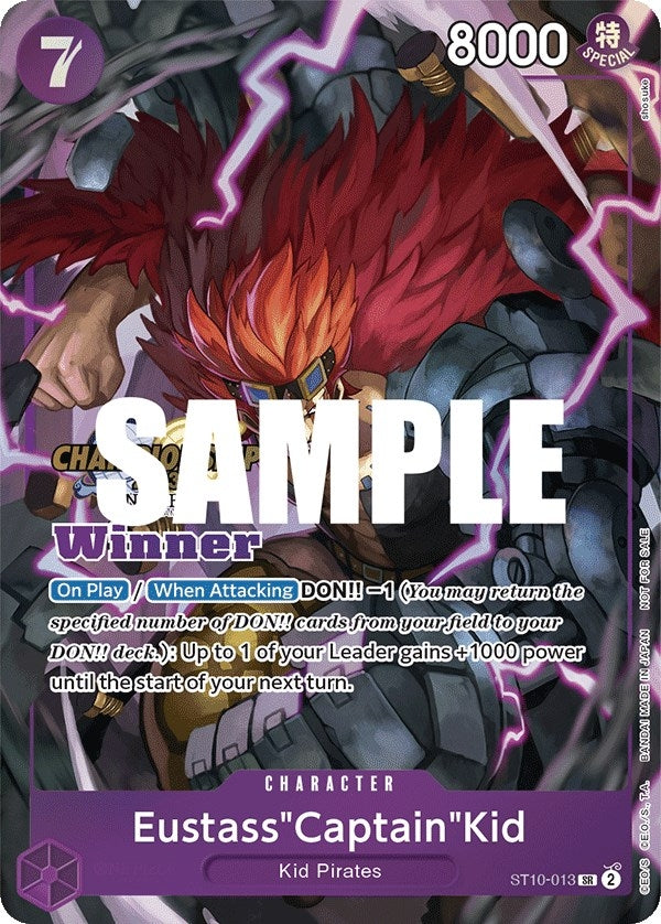 Eustass’Captain’Kid (CS 2023 Top Players Pack) [Winner] (10013) (OP-PR) - One Piece Card Game Single