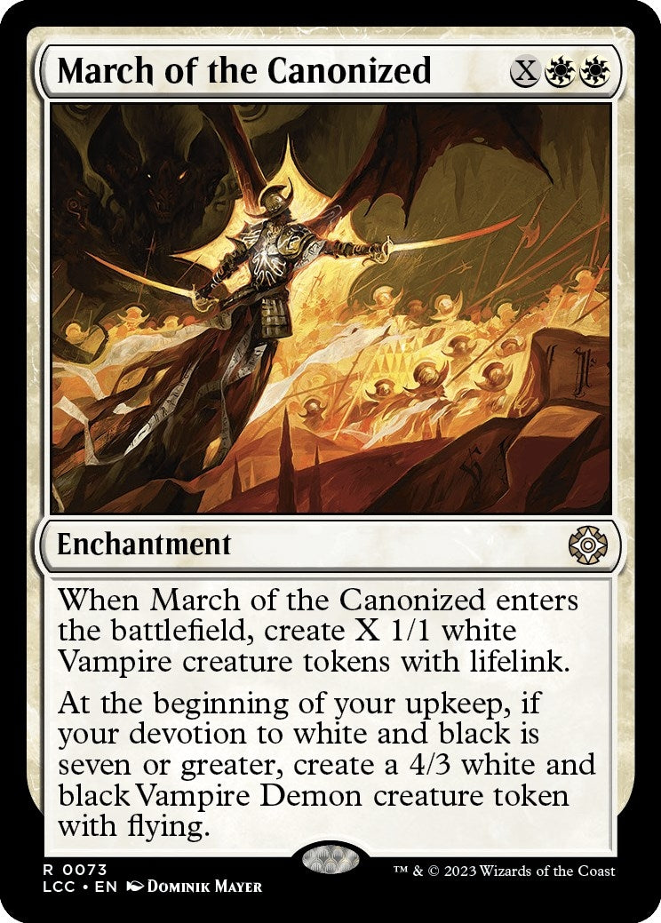 March of the Canonized (73) [LCC] - MTG Single