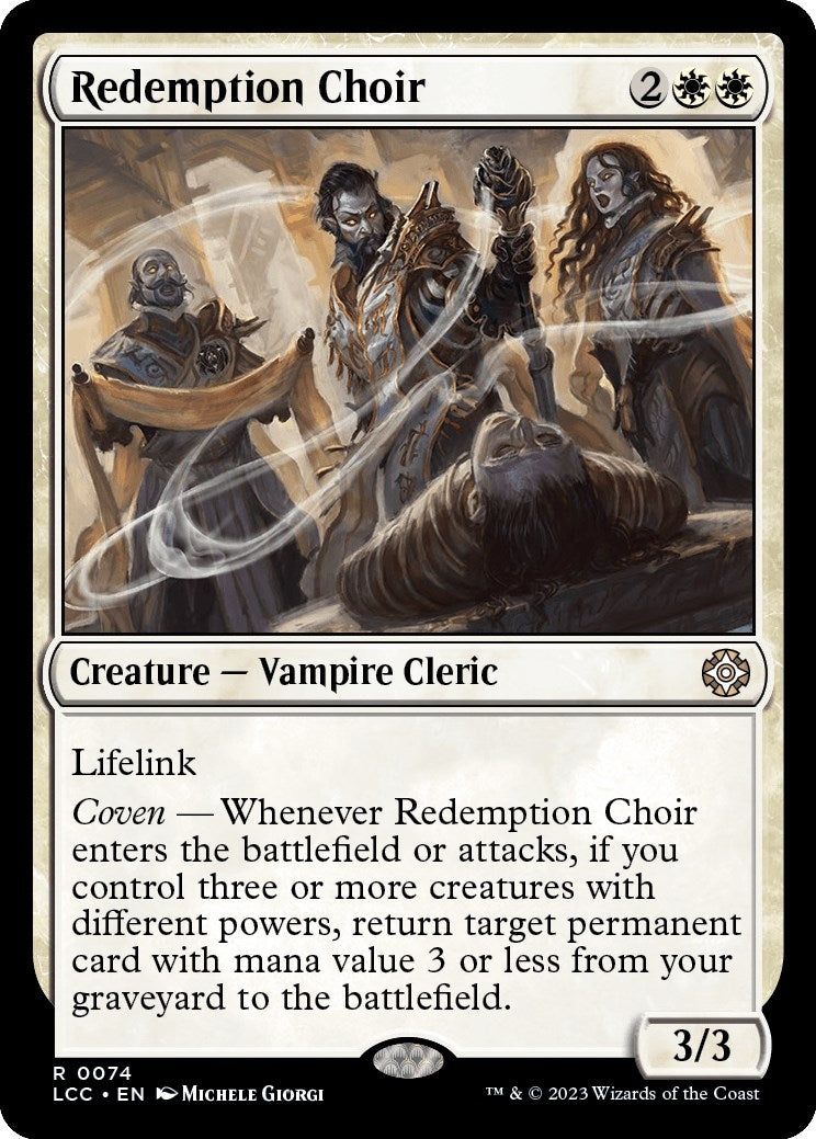 Redemption Choir (74) [LCC] - MTG Single