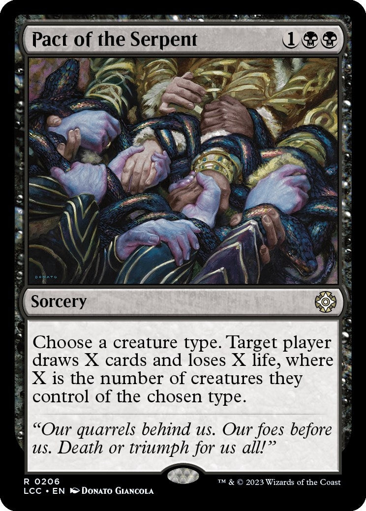 Pact of the Serpent (206) [LCC] - MTG Single
