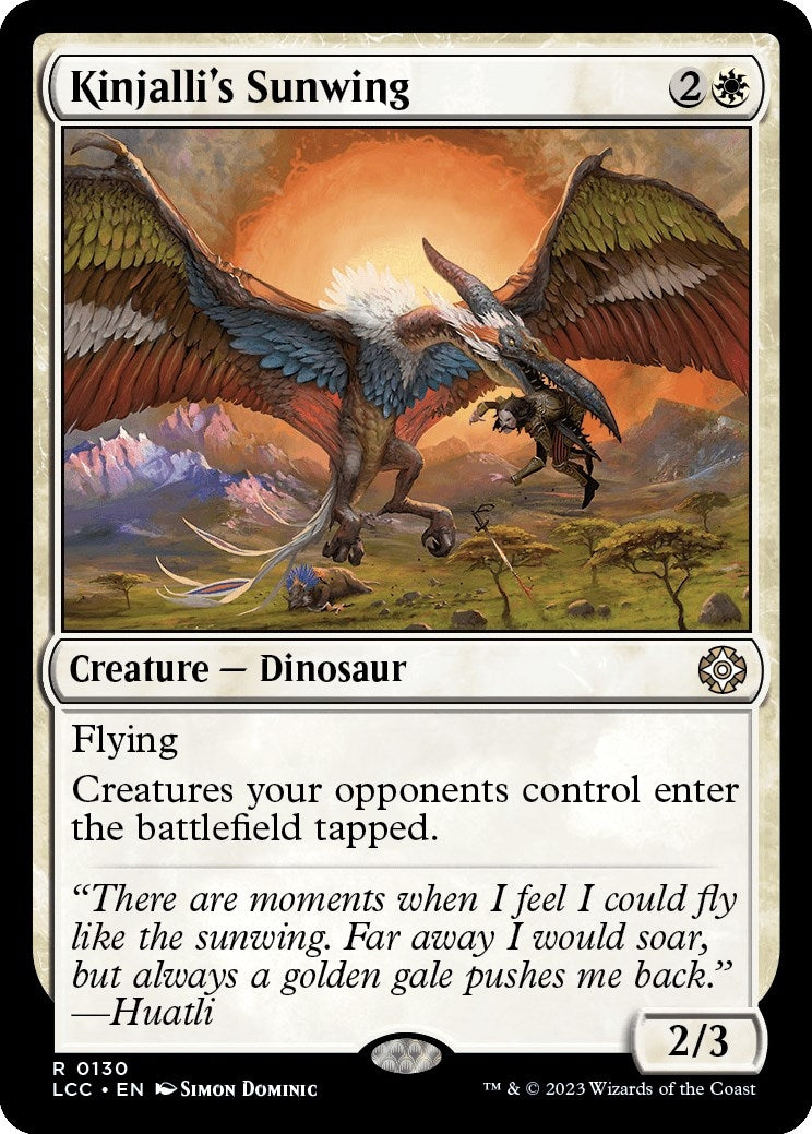 Kinjalli’s Sunwing (130) [LCC] - MTG Single