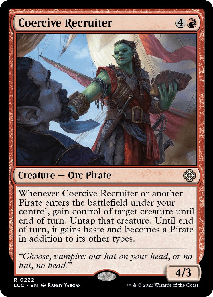 Coercive Recruiter (222) [LCC] - MTG Single