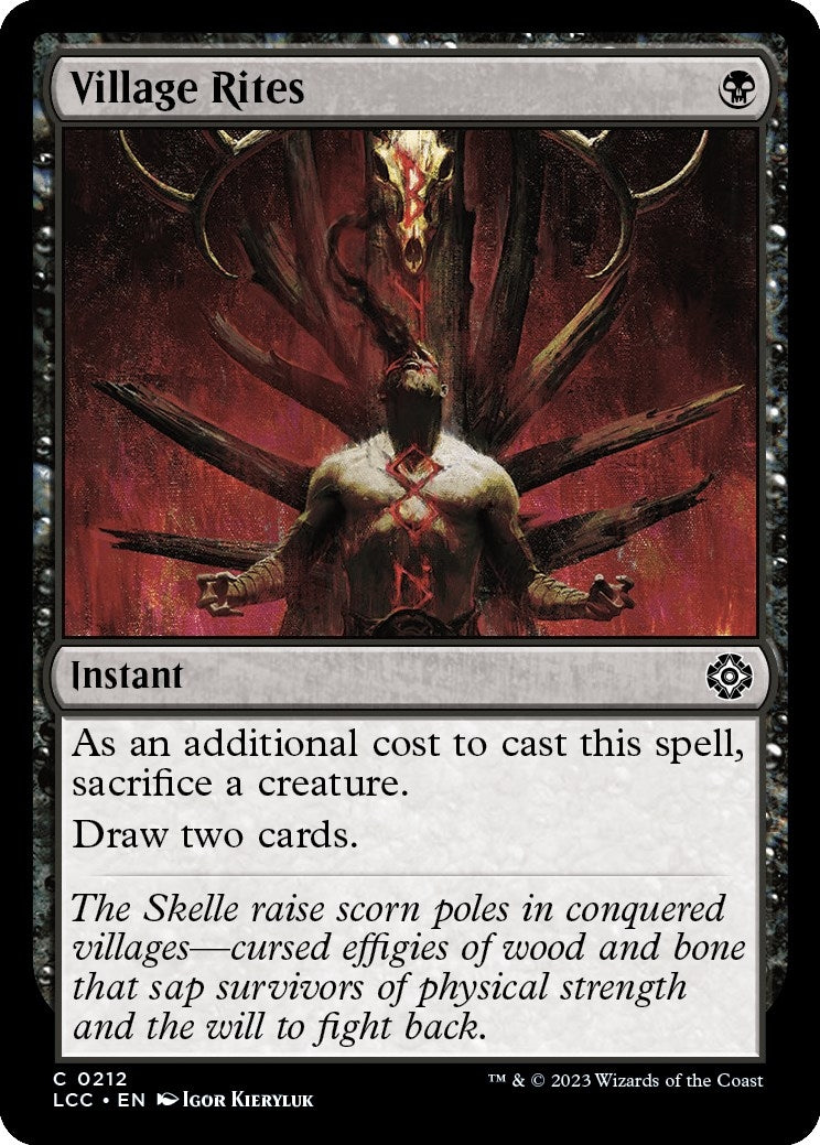 Village Rites (212) [LCC] - MTG Single